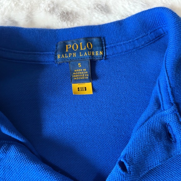 Two Polo Ralph Lauren Little Boys Short Sleeve Polo Shirt Mint Blue Size 5 - Picture 2 of 9